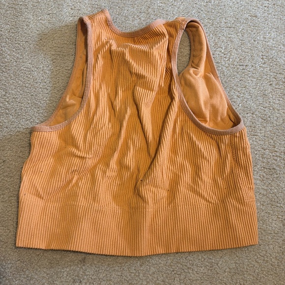 Garage Women's Orange Ribbed Top - Picture 3 of 3
